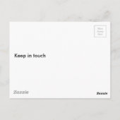 Traumhafte Postkarte Behalten in Touch (Rückseite)