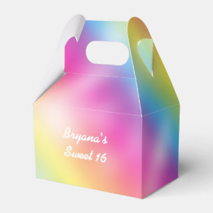 Traumhafte Regenbogen-Geburtstags-Geschenkboxen Geschenkschachtel