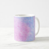 Traumhafte rosa und blaue Aquarellwolken-Kaffeetas Kaffeetasse (VorderseiteRechts)