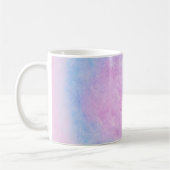Traumhafte rosa und blaue Aquarellwolken-Kaffeetas Kaffeetasse (Links)