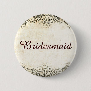 Traumhafte rustikale Vintage-Spitze Button
