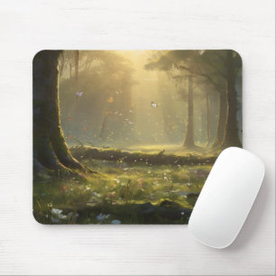 Traumhafte Schmetterlingswiese-Schreibtischmatte Mousepad
