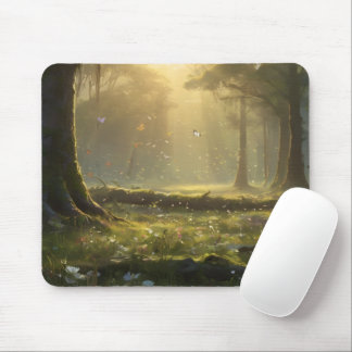 Traumhafte Schmetterlingswiese-Schreibtischmatte | Mousepad