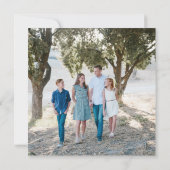 Traumhafte schneebedeckte Winterlandschaft Karte (Rückseite)