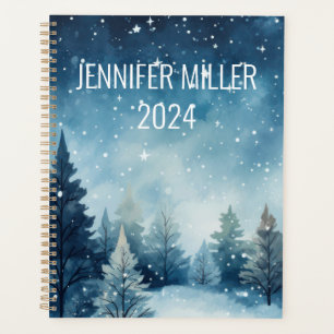 Traumhafte schneebedeckte Winterlandschaft Planer
