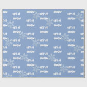 Traumhafte Schneeflocken Schneeflocken Schneedecke Geschenkpapier (Flach)