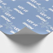 Traumhafte Schneeflocken Schneeflocken Schneedecke Geschenkpapier (Ecke)