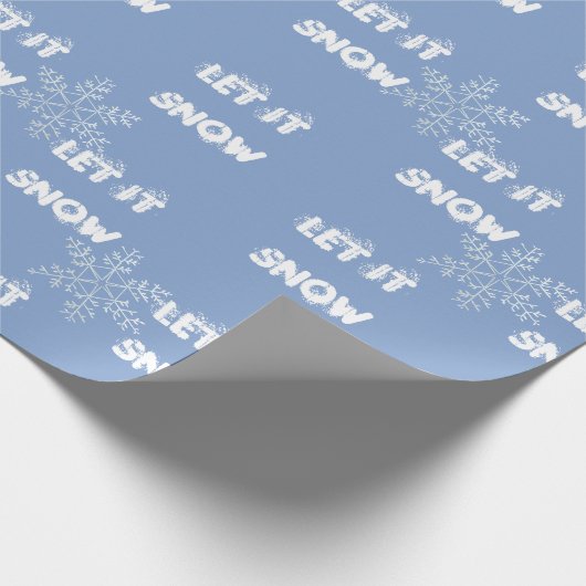 Traumhafte Schneeflocken Schneeflocken Schneedecke Geschenkpapier (Ecke)