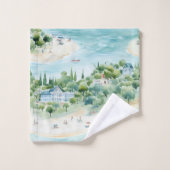 Traumhafte Sommerferien am Meer - Badhandtuch Set (Waschlappen)