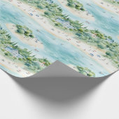 Traumhafte Sommerferien am Meer - Geschenkpapier (Ecke)
