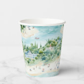 Traumhafte Sommerferien am Meer - Papiertasse Pappbecher (Rückseite)