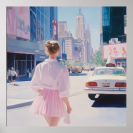 Traumhafte Stadtrundgänge: Moderne urbane Kunst Poster