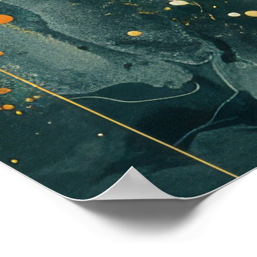 Traumhafte Surreal Ink Paintings Poster (Ecke)