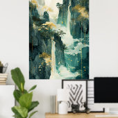 Traumhafte Surreal Ink Paintings Poster (Heimbüro)