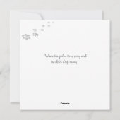 Traumhafte Tropenlandschaft der Coolen Katze Feiertagskarte (Rückseite)