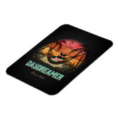 Traumhafte Tropenlandschaft der Coolen Katze Magnet (Linke Seite)