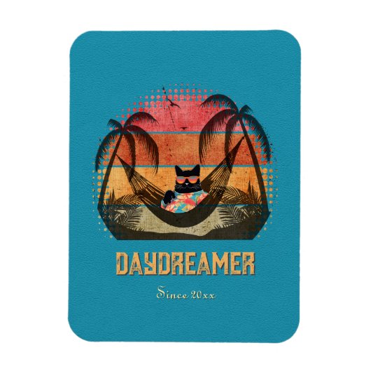 Traumhafte Tropenlandschaft der Coolen Katze Magnet (Vertikal)