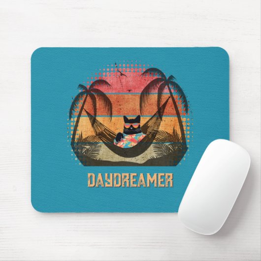 Traumhafte Tropenlandschaft der Coolen Katze Mousepad (Mit Mouse)