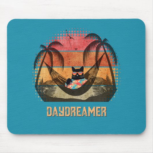 Traumhafte Tropenlandschaft der Coolen Katze Mousepad (Vorne)