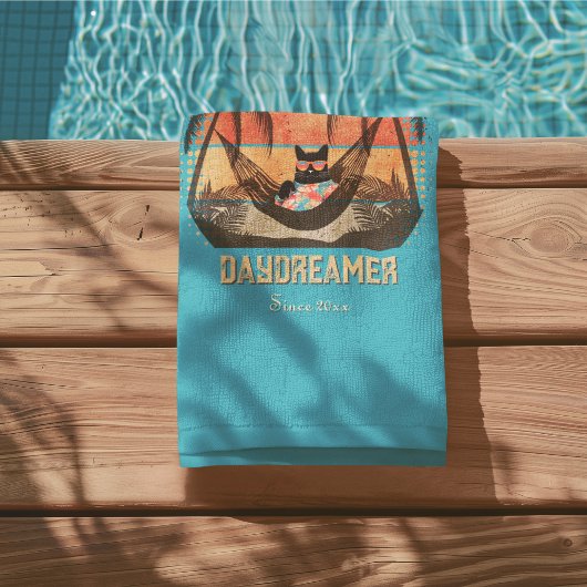 Traumhafte Tropenlandschaft der Coolen Katze Strandtuch