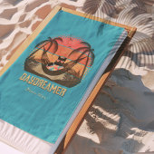 Traumhafte Tropenlandschaft der Coolen Katze Strandtuch