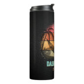 Traumhafte Tropenlandschaft der Coolen Katze Thermosbecher (Nach links gedreht)