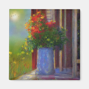 Traumhafte Vase der Blume Magnet