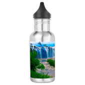 Traumhafte Wasserfall Landschaft Trinkflasche (Links)