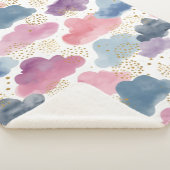 Traumhafte Wasserfarbenwolken Sherpadecke (3/4)