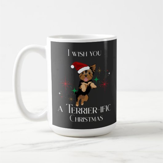 Traumhafte Weihnachts-Niedlich-Hunde-Feierabend Kaffeetasse (Links)
