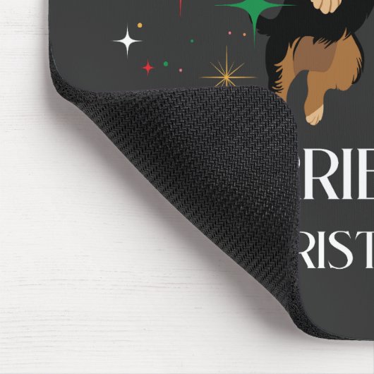 Traumhafte Weihnachts-Niedlich-Hunde-Feierabend Mousepad (Ecke)