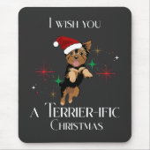 Traumhafte Weihnachts-Niedlich-Hunde-Feierabend Mousepad (Vorne)