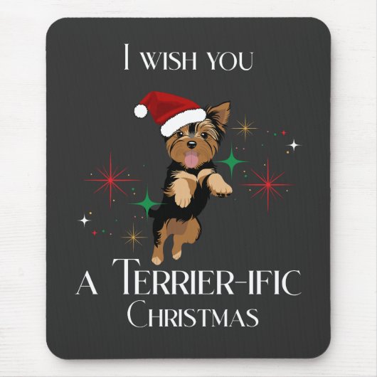 Traumhafte Weihnachts-Niedlich-Hunde-Feierabend Mousepad (Vorne)