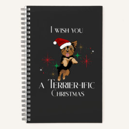 Traumhafte Weihnachts-Niedlich-Hunde-Feierabend Notizblock