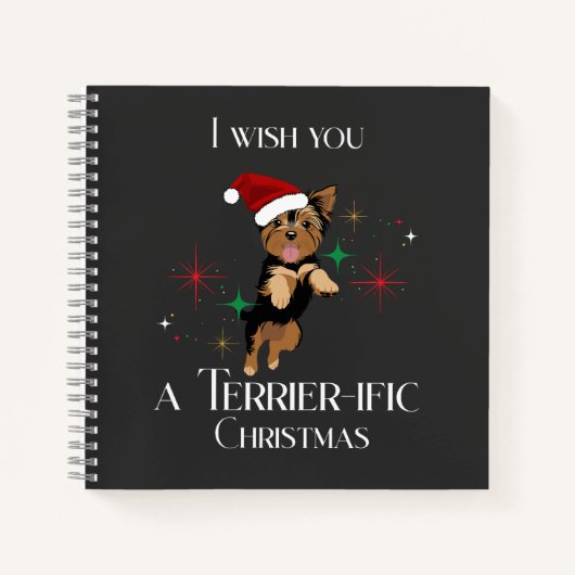 Traumhafte Weihnachts-Niedlich-Hunde-Feierabend Notizblock (Vorderseite)