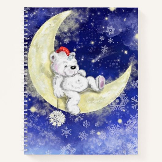 Traumhafte Weihnachtsbären Notizblock (Vorderseite)