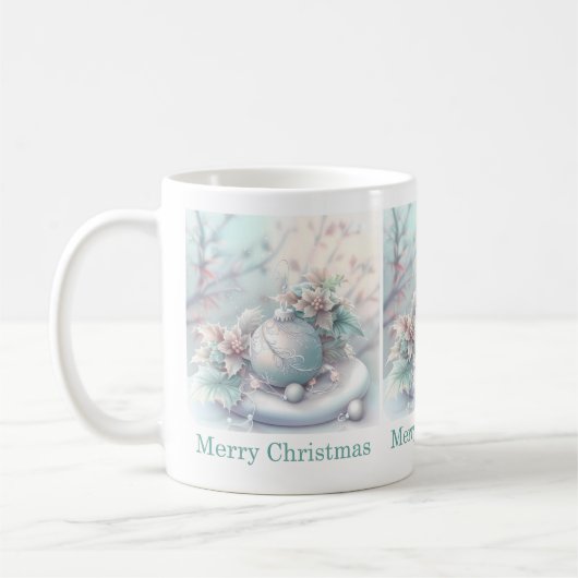 Traumhafte Weihnachtsdekoration-Tasse Kaffeetasse (Links)