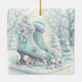 Traumhafte Weihnachtsfeis-Skate Ornament (Rückseite)