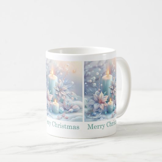 Traumhafte Weihnachtskerzen-Tasse Kaffeetasse (VorderseiteRechts)
