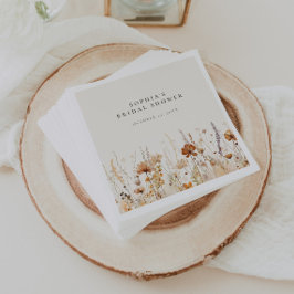 Traumhafte Wildblume im Herbst Serviette