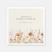 Traumhafte Wildblume im Herbst Serviette (Vorderseite)