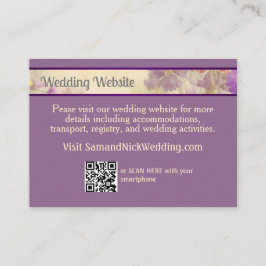 Traumhafte Wildblume Romantische Hochzeit Begleitkarte