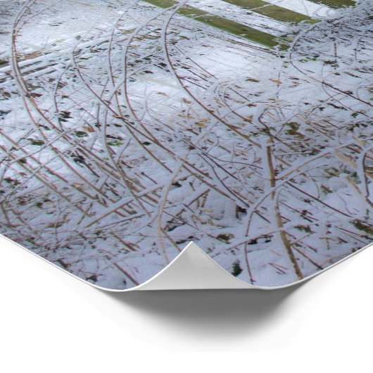 Traumhafte Winterlandschaft Poster (Ecke)