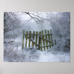 Traumhafte Winterlandschaft Poster