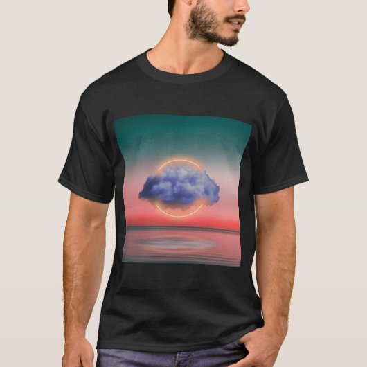 Traumhafte Wolke Ästhetik Himmel Tee (Vorderseite)