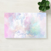 Traumhafte Wolken und Sterne Personalisiert Post-it Klebezettel (Büro)