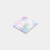 Traumhafte Wolken und Sterne Personalisiert Post-it Klebezettel (angewinkelt)