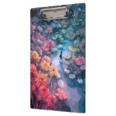 Traumhafter Blumenpfad Fantasy-Art-Clip Klemmbrett (Links)
