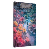 Traumhafter Blumenpfad Fantasy-Art-Clip Klemmbrett (Rechts)