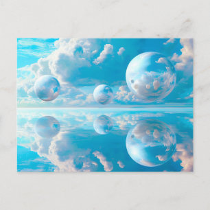 Traumhafter Himmel Surreale Naturlandschaft Feiertagspostkarte